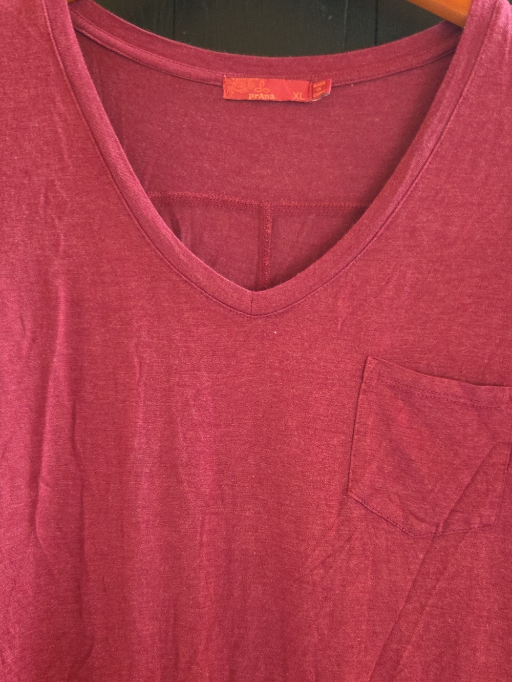 T Shirt Prana From Rei Maroon Soft